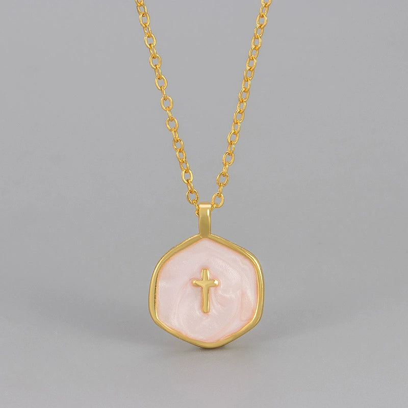 New Arrival✨The "Serene Faith" Vintage Oval Cross Necklace