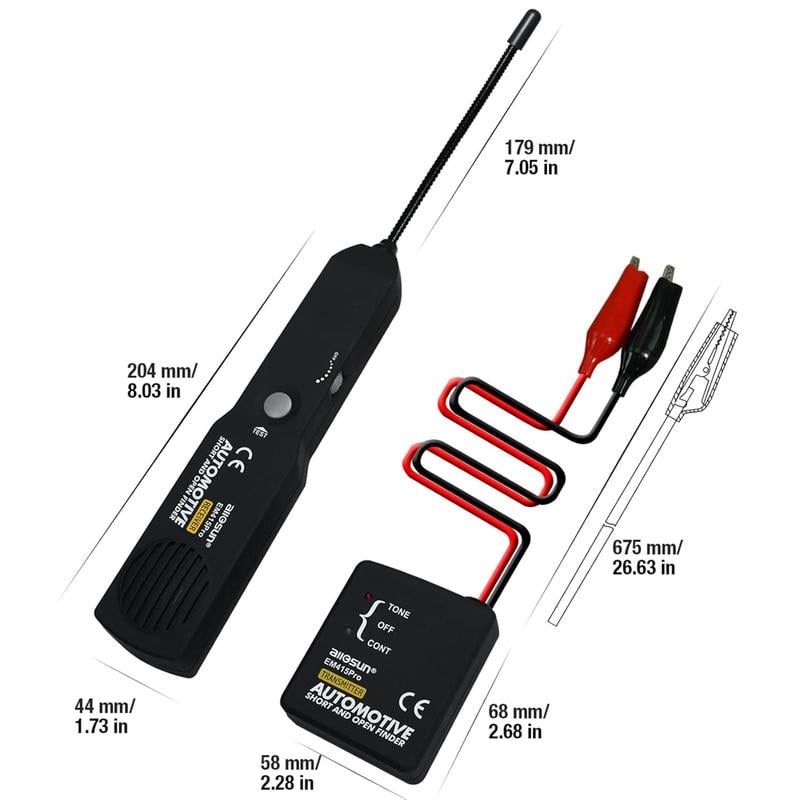 Dailyardtool® EM415 Automotive Electrical Open & Short Finder Circuit Tester