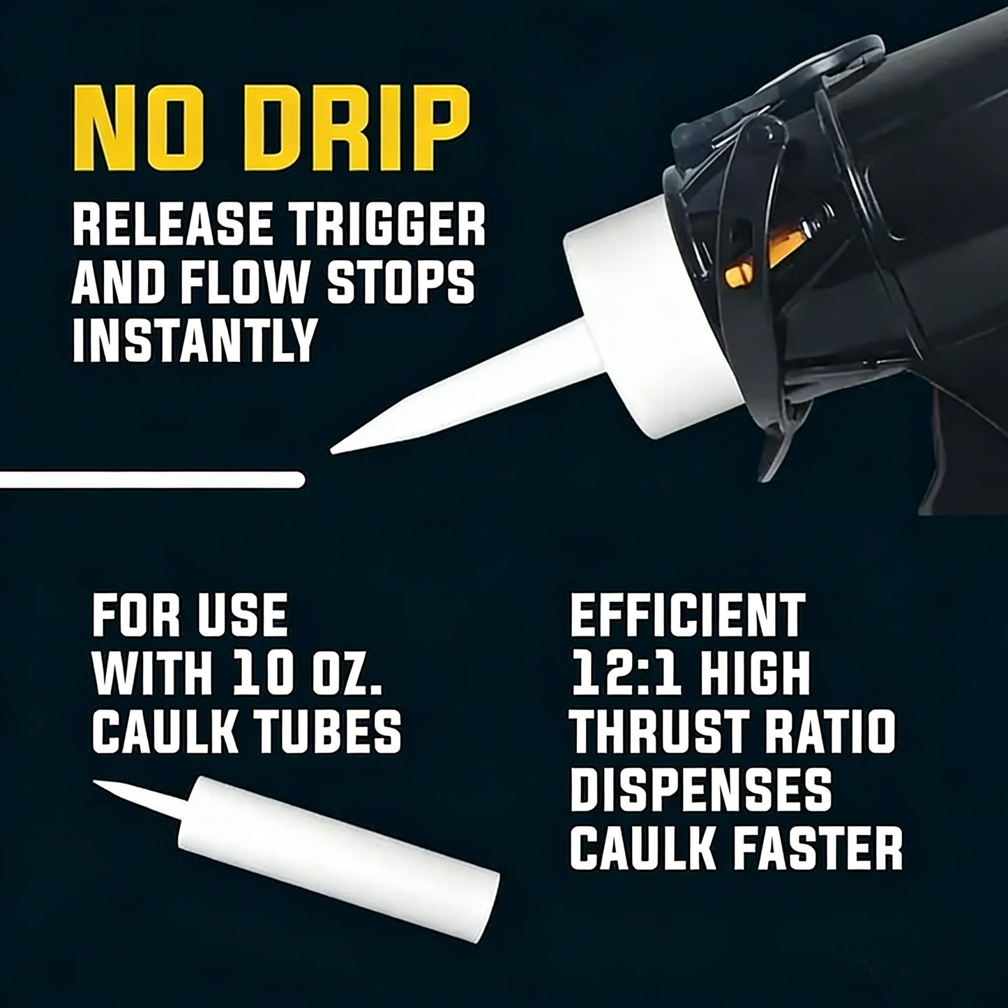Dailyardtool® Anti-Drip, 12:1 Thrust Ratio