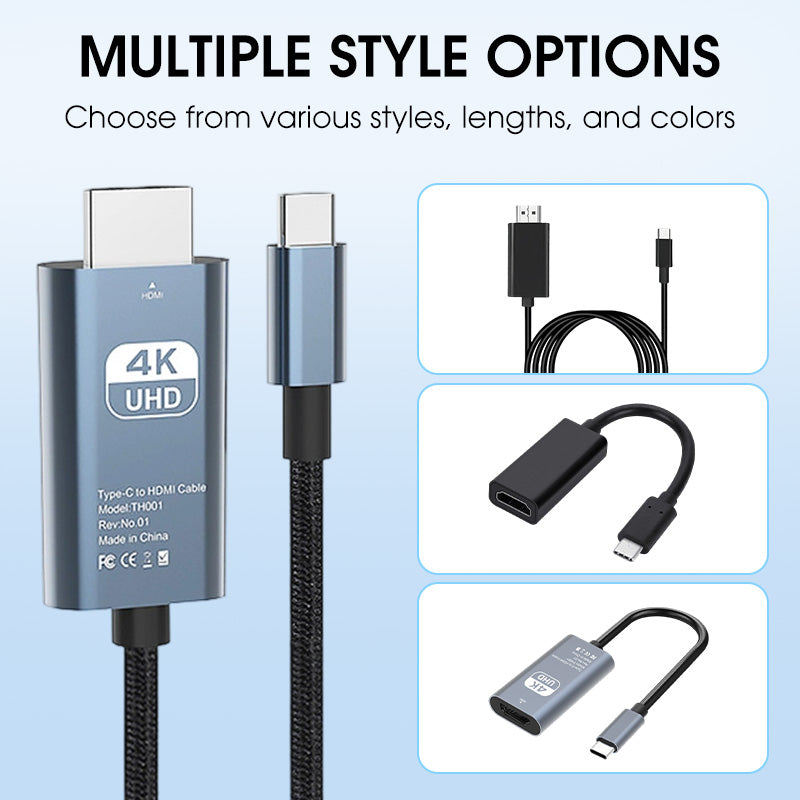 ✨4K HD Type-C to HDMI Display Adapter