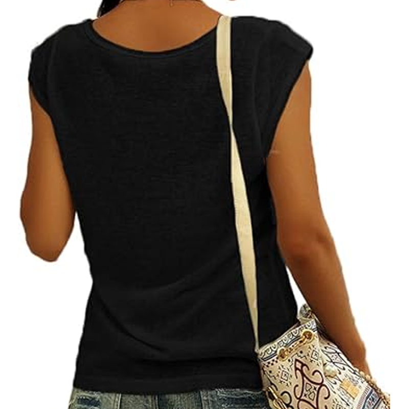 👚 Women's Casual V-Neck Loose Fit Tank Top