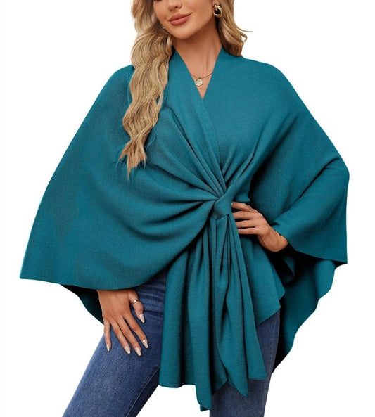 🔥Elegant Shawl Wraps Soft Open Front Poncho Shawl Wraps