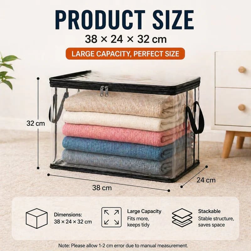 🔥Large Clear Storage Box🧺