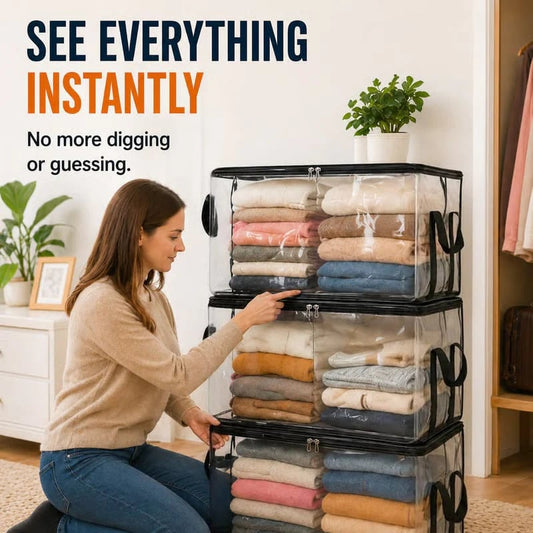 🔥Large Clear Storage Box🧺