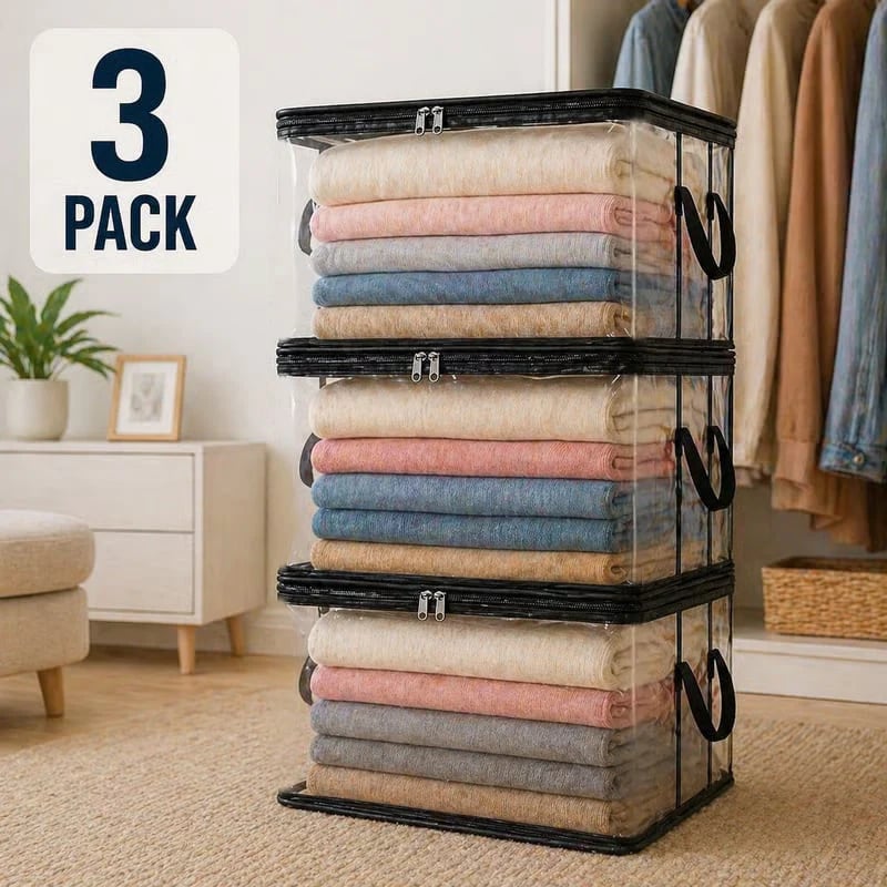 🔥Large Clear Storage Box🧺