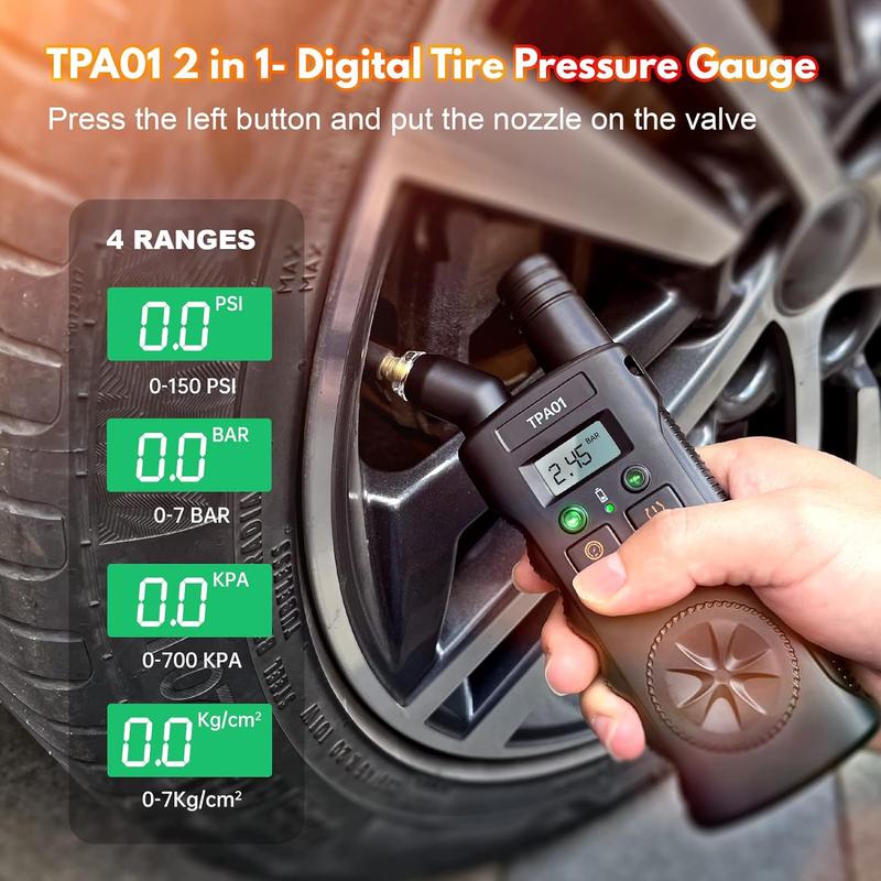 Dailyardtool® TPMS 2-in-1 Relearn Tool & Digital Tire Pressure Gauge