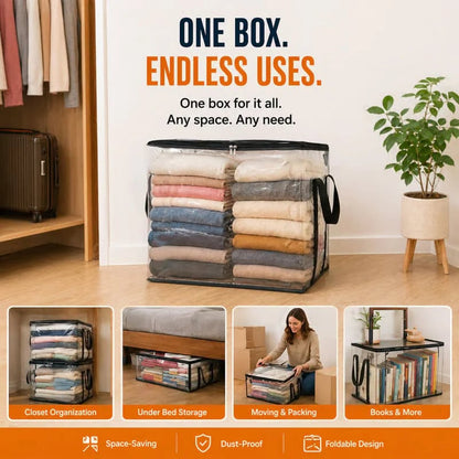🔥Large Clear Storage Box🧺