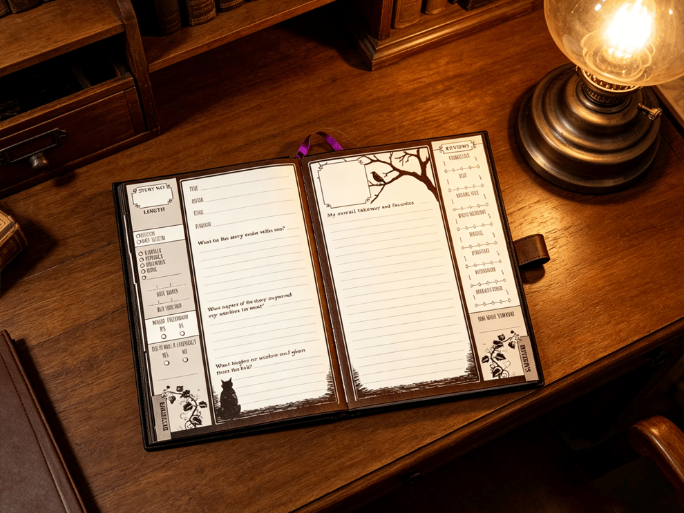 📖The Essential Reading Journal: Waiting for the Night Edition(📚Hardcover & Durability Line)