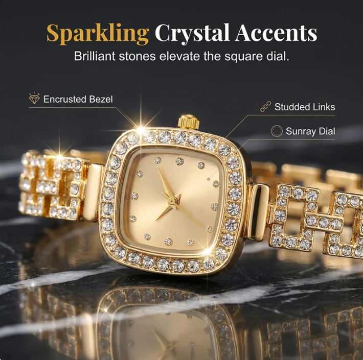 ✨❤️Women Drawstring Bracelet Watch Square Quartz