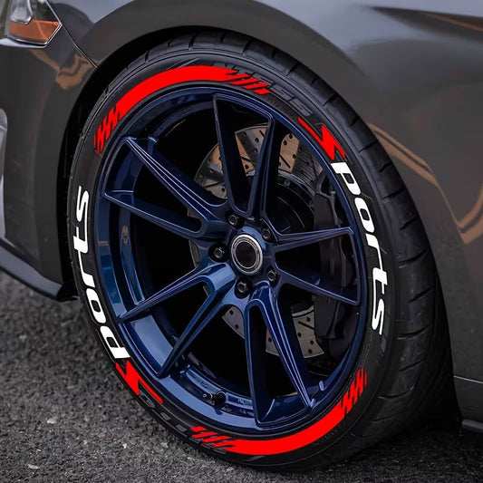🔥4Pcs 3D Car Tire Stickers – Waterproof Universal Wheel Decals | Motorcycle Auto Exterior Accessories
