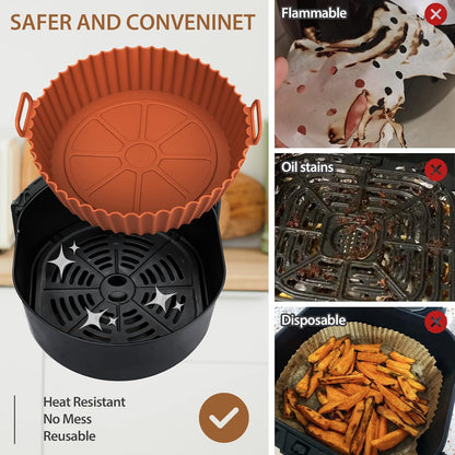 🔥Air Fryer Silicone Baking Tray🍟