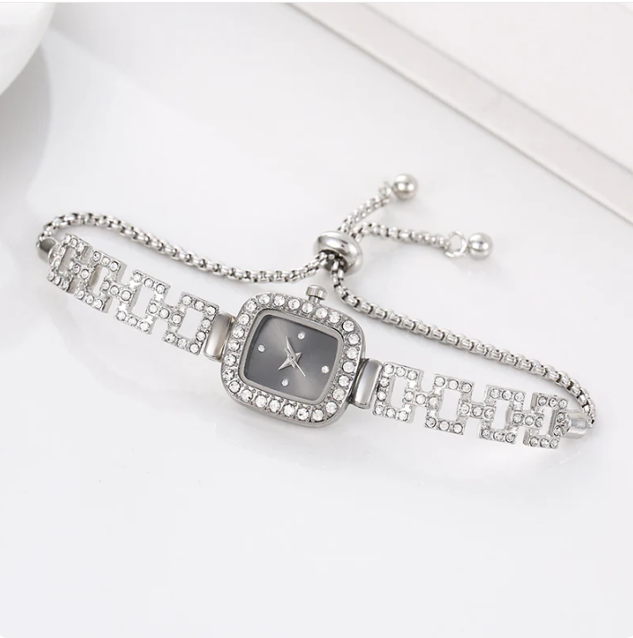 ✨❤️Women Drawstring Bracelet Watch Square Quartz