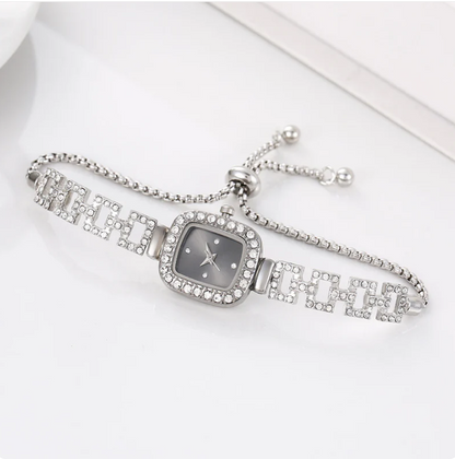 ✨❤️Women Drawstring Bracelet Watch Square Quartz