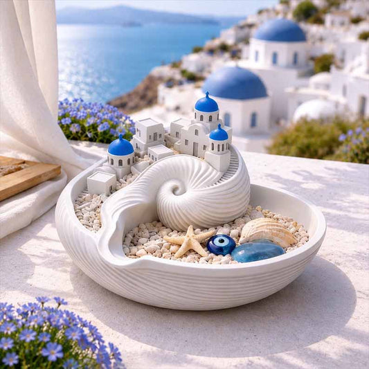 🌊 Santorini Catchall Bowl