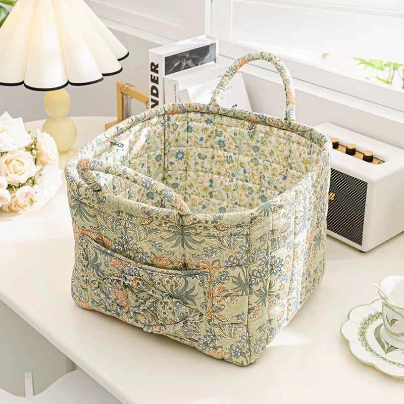 💐💥Boho Fabric Storage Basket🌸