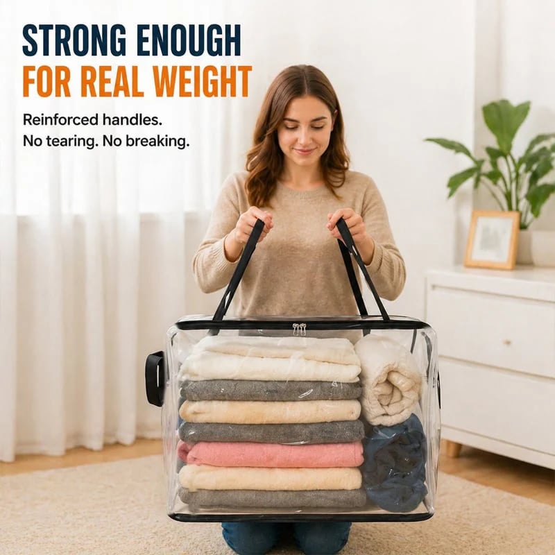 🔥Large Clear Storage Box🧺