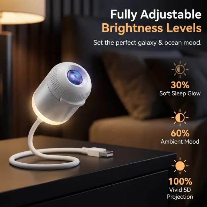 🔥LAST DAY 40% OFF - 🌌🌠HD Smart Dynamic 5D Holographic Night Light Projector