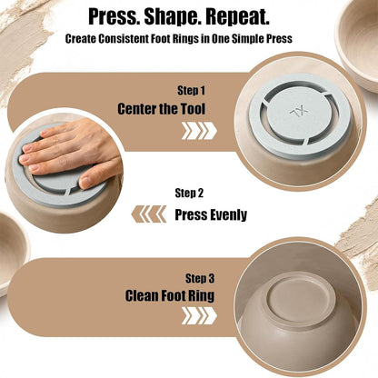 Pottery Foot Ring Tool🏺-- A Cleaner Finish for Every Piece🎁