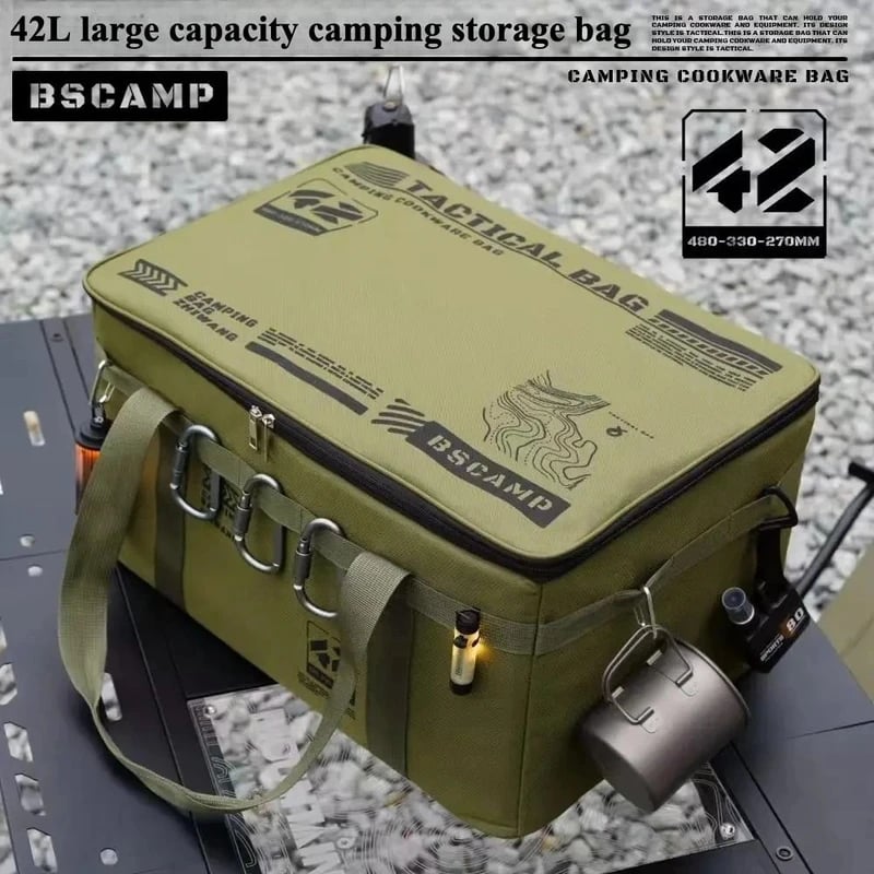 Dailyardtool® Large Capacity Outdoor Folding Storage Bag Waterproof Portable Camping & Picnic Organizer