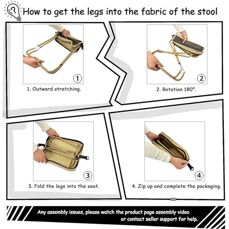 ⛰️Mountaineering and Hiking Portable Stool🌟