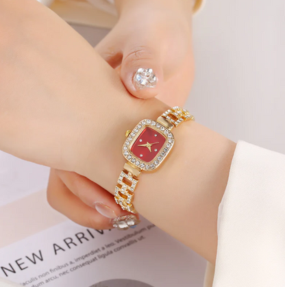 ✨❤️Women Drawstring Bracelet Watch Square Quartz