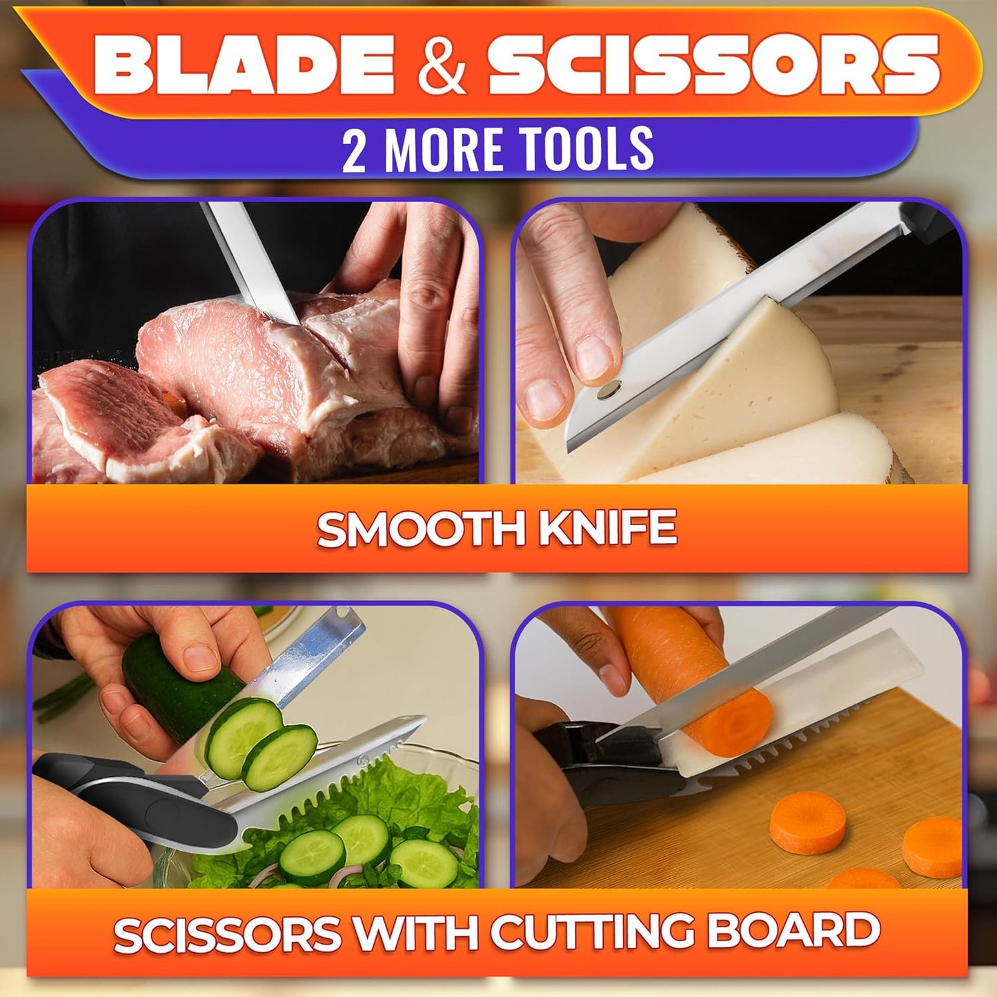 🔥✨2 in 1 Kitchen Scissors for Food