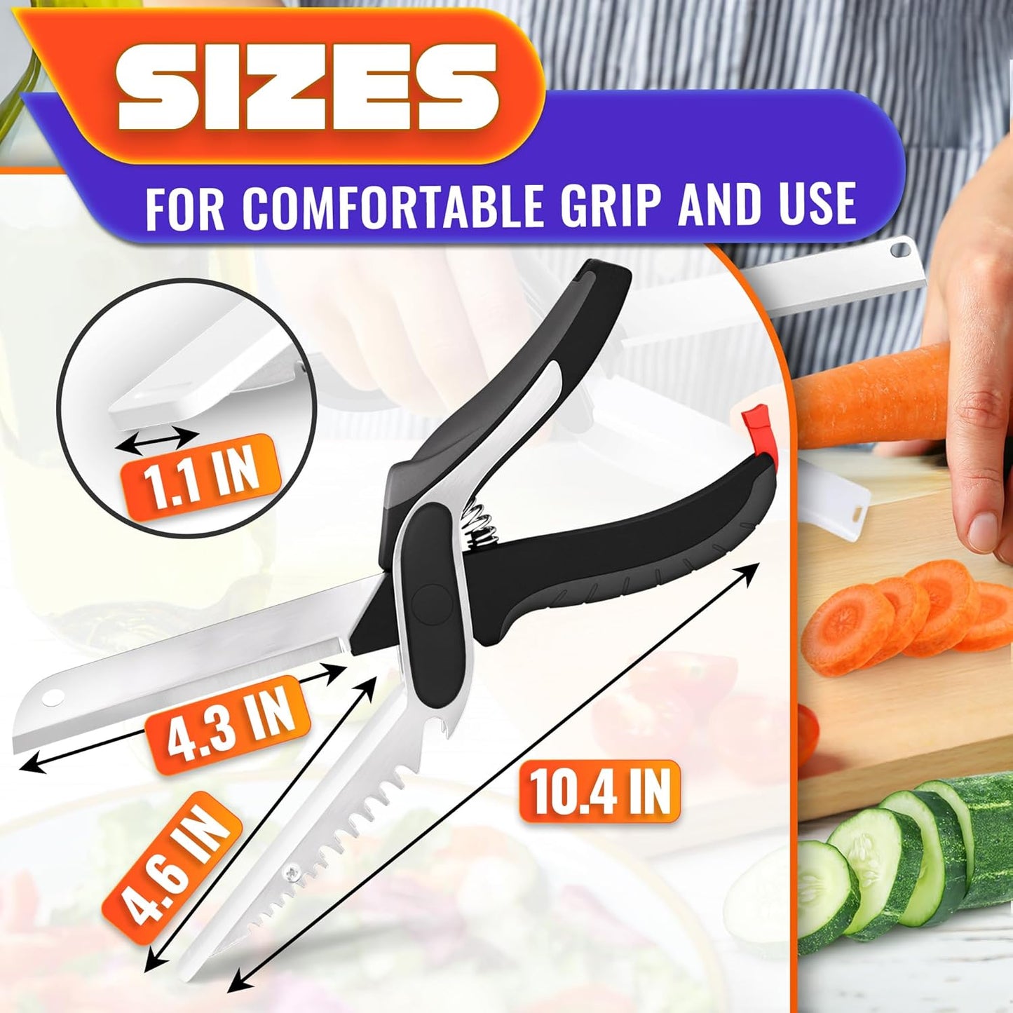 🔥✨2 in 1 Kitchen Scissors for Food