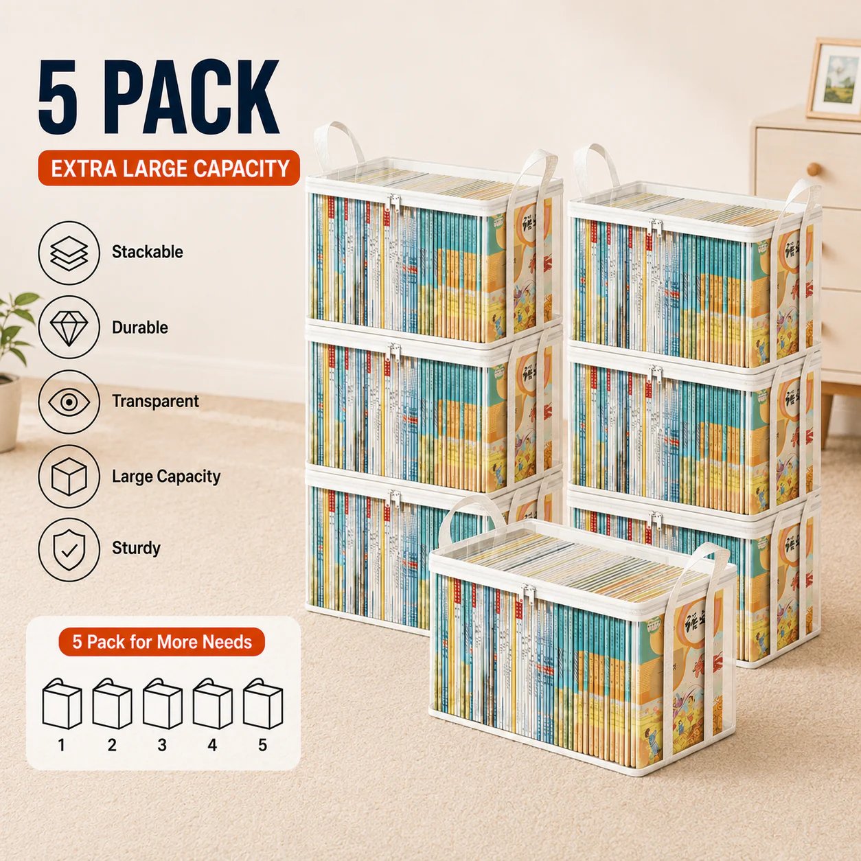 🔥Large Clear Storage Box🧺