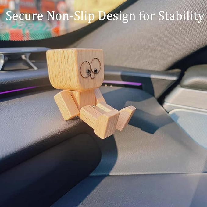 🔥Charming Little Wooden Figure That Sways with 12PCS Magnetic Expressions