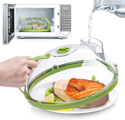 🔥Microwave Splatter Cover with Water Steamer