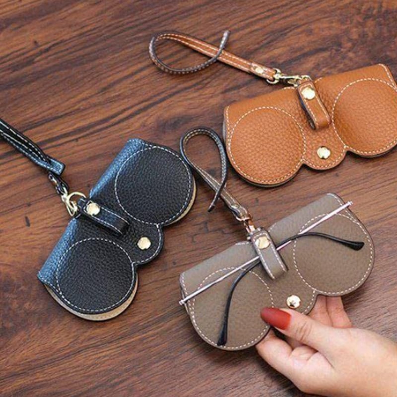 ✨Soft PU Leather Sunglasses Bag👓️
