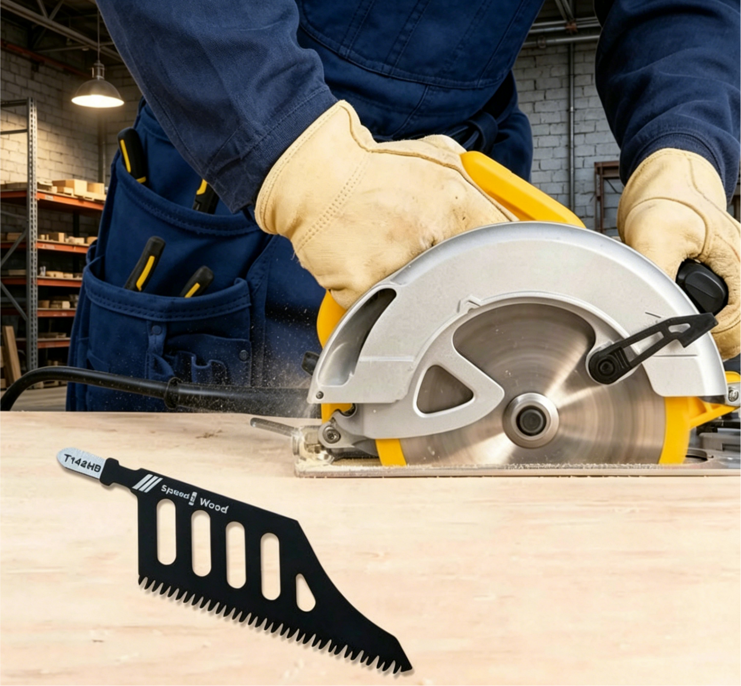 5pcs Flush Cutting Jigsaw Blade for Wood Plastic Metal
