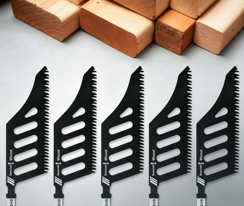 5pcs Flush Cutting Jigsaw Blade for Wood Plastic Metal