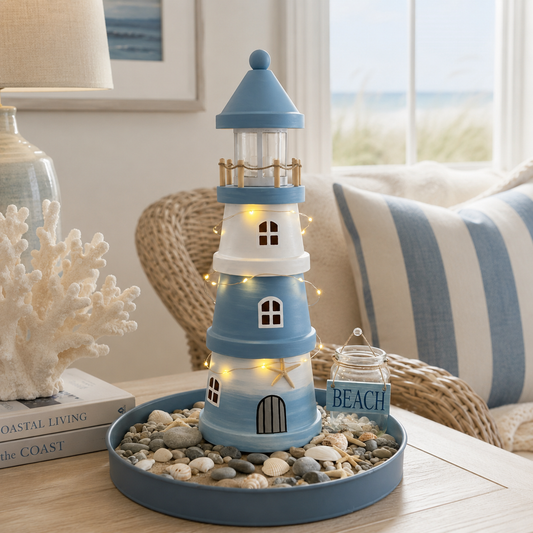 🌊Lighted Coastal Lighthouse Tabletop Decor