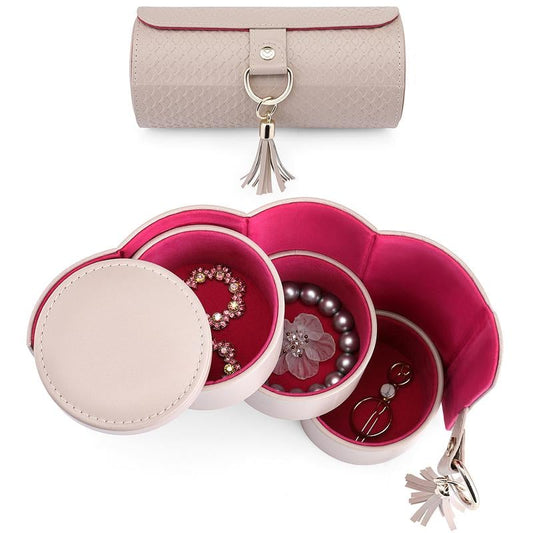 💎 Layered Travel Jewelry Case – Elegant Storage, Always Ready to Shine✈️