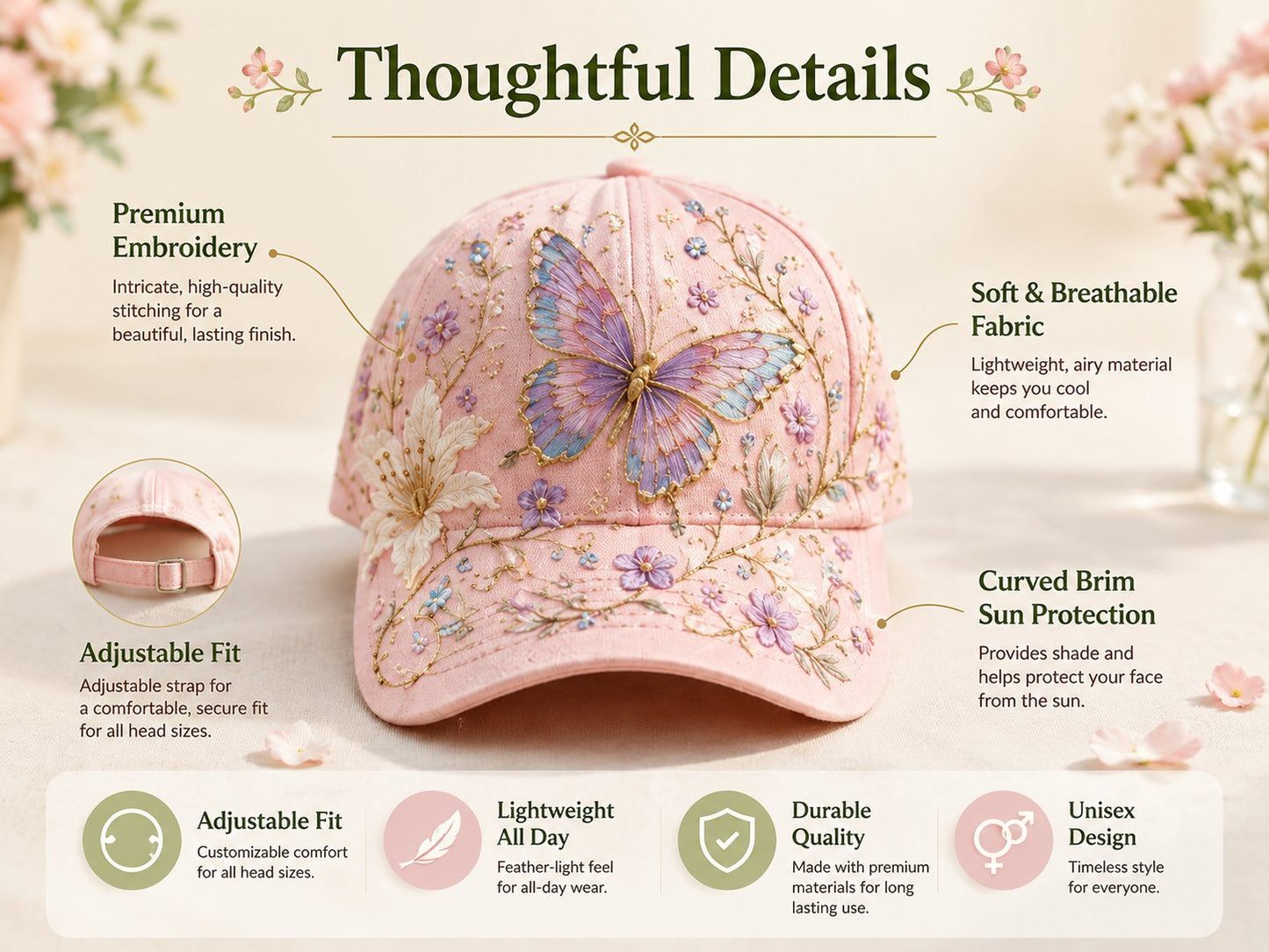 🌸🌿Garden Morning Cap  (✨2026 Limited Edition)