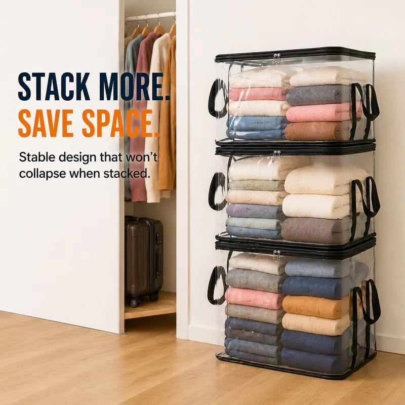 🔥Large Clear Storage Box🧺