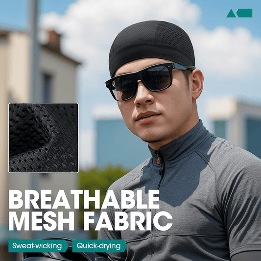 🧢  Breathable Skull Cap | Lightweight Sweat-Wicking Head Wrap