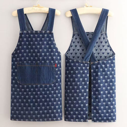 Adult Jour Apron - Lightweight Cotton Apron with Front Pocket, Ideal for Everyday Use, Waist Strap