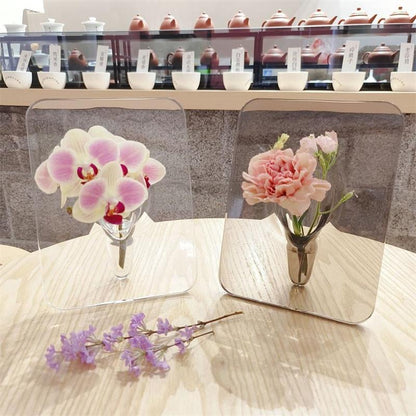 🖼️ Photo Frame Shaped Clear Flower Vase