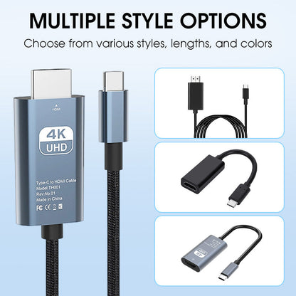 ✨4K HD Type-C to HDMI Display Adapter