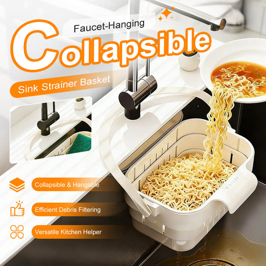 🥦40% OFF!🍅Collapsible Faucet-Hanging Sink Strainer Basket