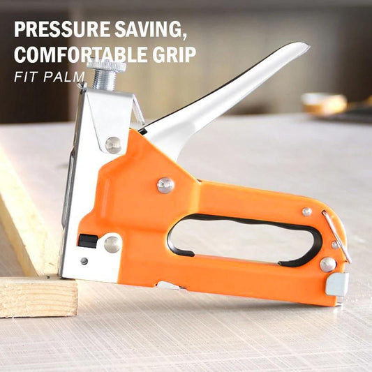 📢📢40% OFF !! ⏰3 In 1 Staple Nail Tool ✅ Adjustable Power & 600 Nails Included | Fast DIY Woodworking Fixes 🔥