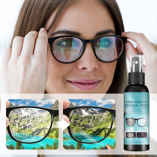 👓40% OFF NOW ! ✨Lens Scratch Repair Spray – Effortlessly buff out fine scratches, restore lens clarity, suitable for glasses, camera lenses & car lights, easy DIY operation🔍