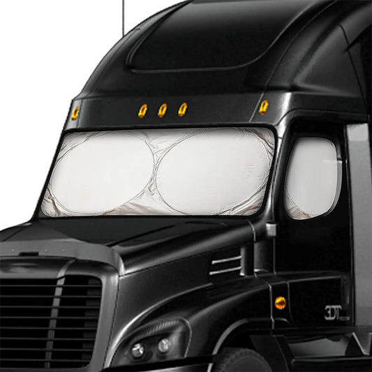 Truck Windshield Sunshade with UV Protection – Heavy-duty & heat-reflective🛡️