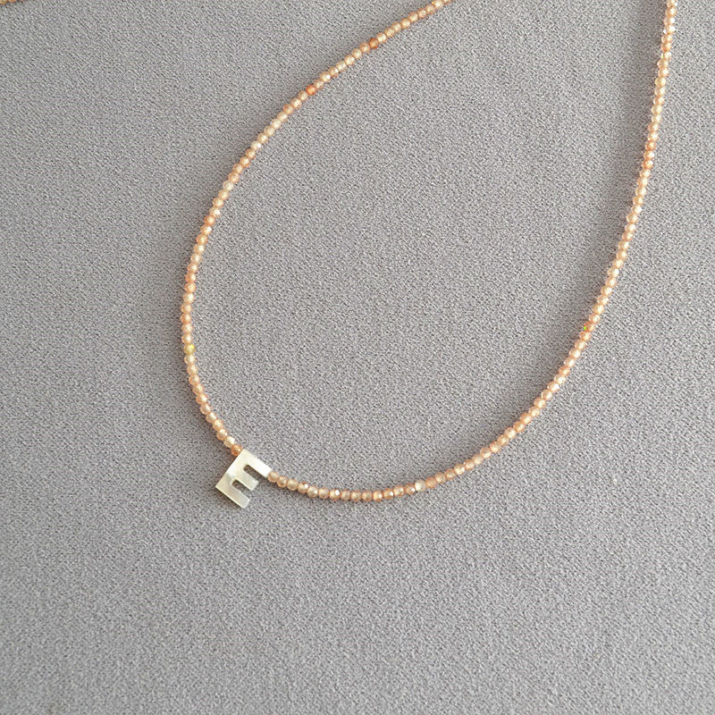 📢📢40% OFF !! ⏰Romantic Initial Beaded Choker Necklace