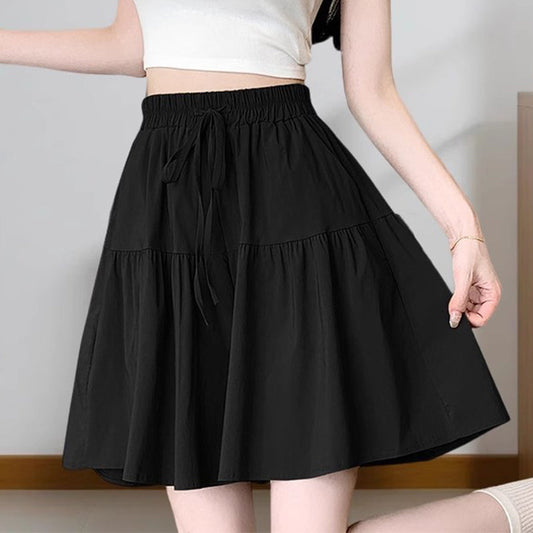 High Waist Ruffle Skirt Pants for Women – Wide Leg Culottes, Flowy & Comfy💕