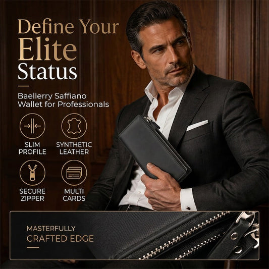 👝 LIMITED-TIME 40% OFF! 💥 Slim Long Wallet for Men – Thin Profile, RFID Optional, Premium Leather ✨