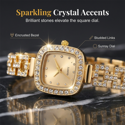 ✨❤️Women Drawstring Bracelet Watch Square Quartz