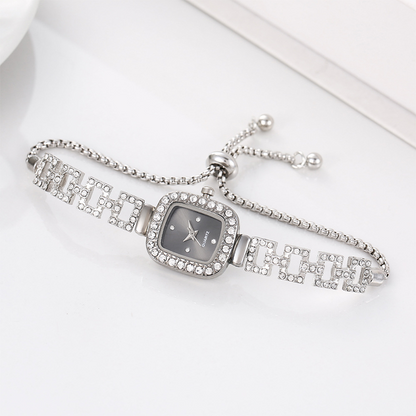 ✨❤️Women Drawstring Bracelet Watch Square Quartz
